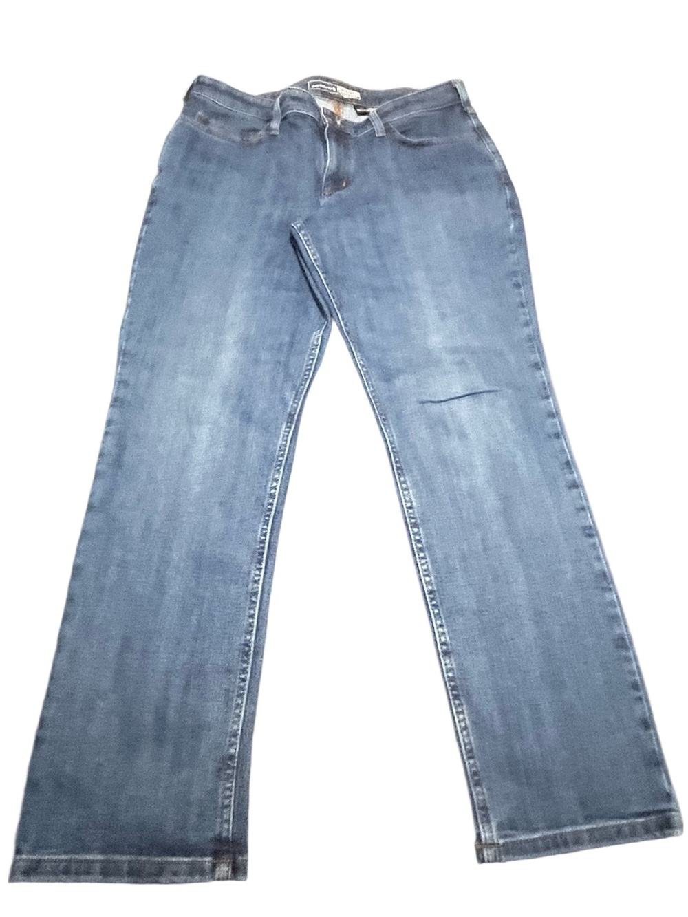 Carhartt Relaxed Fit Jeans Womens 12 Short Blue Denim Straight Leg Hammer Loop